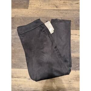 Allison Daley Gray Suede Pants Size 16WR NWT